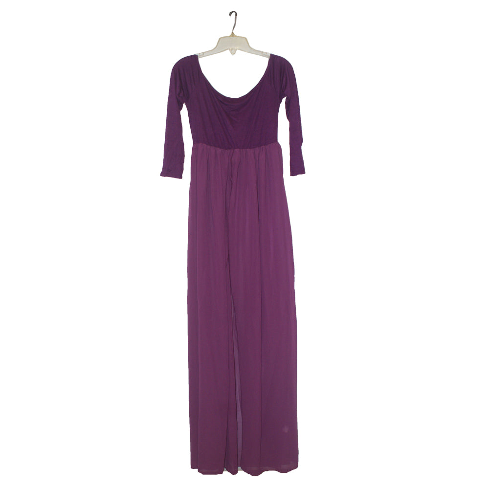 7356 - Mommie Jennie Purple Dress