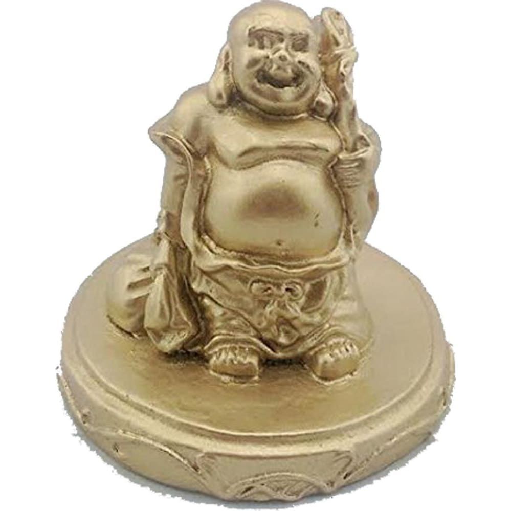 736 - 3" Golden Buddha with Bag Base - |X-61|