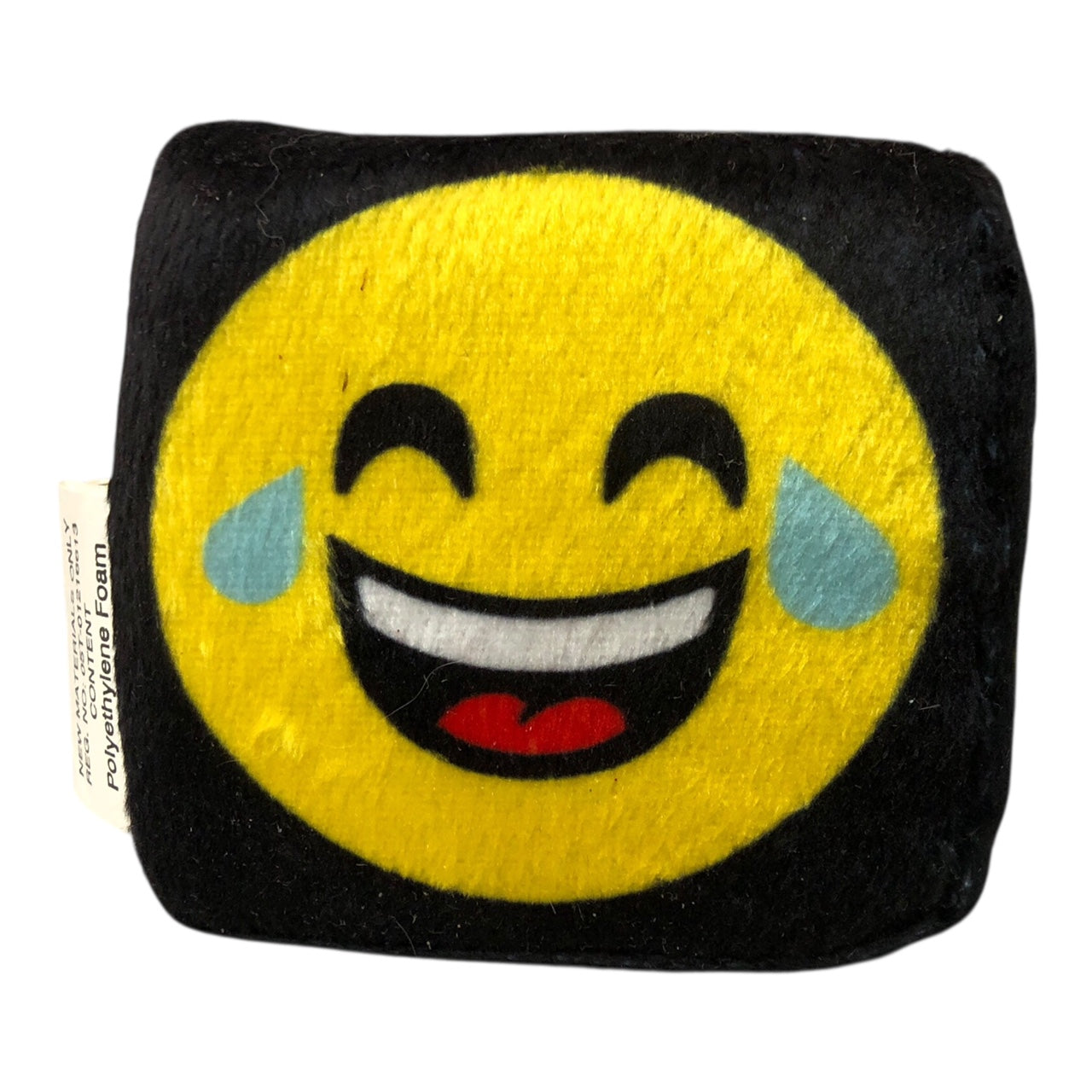 7453 - 3" X 3" Qubz Emoticon Asst Black Plush Cube |2-16|