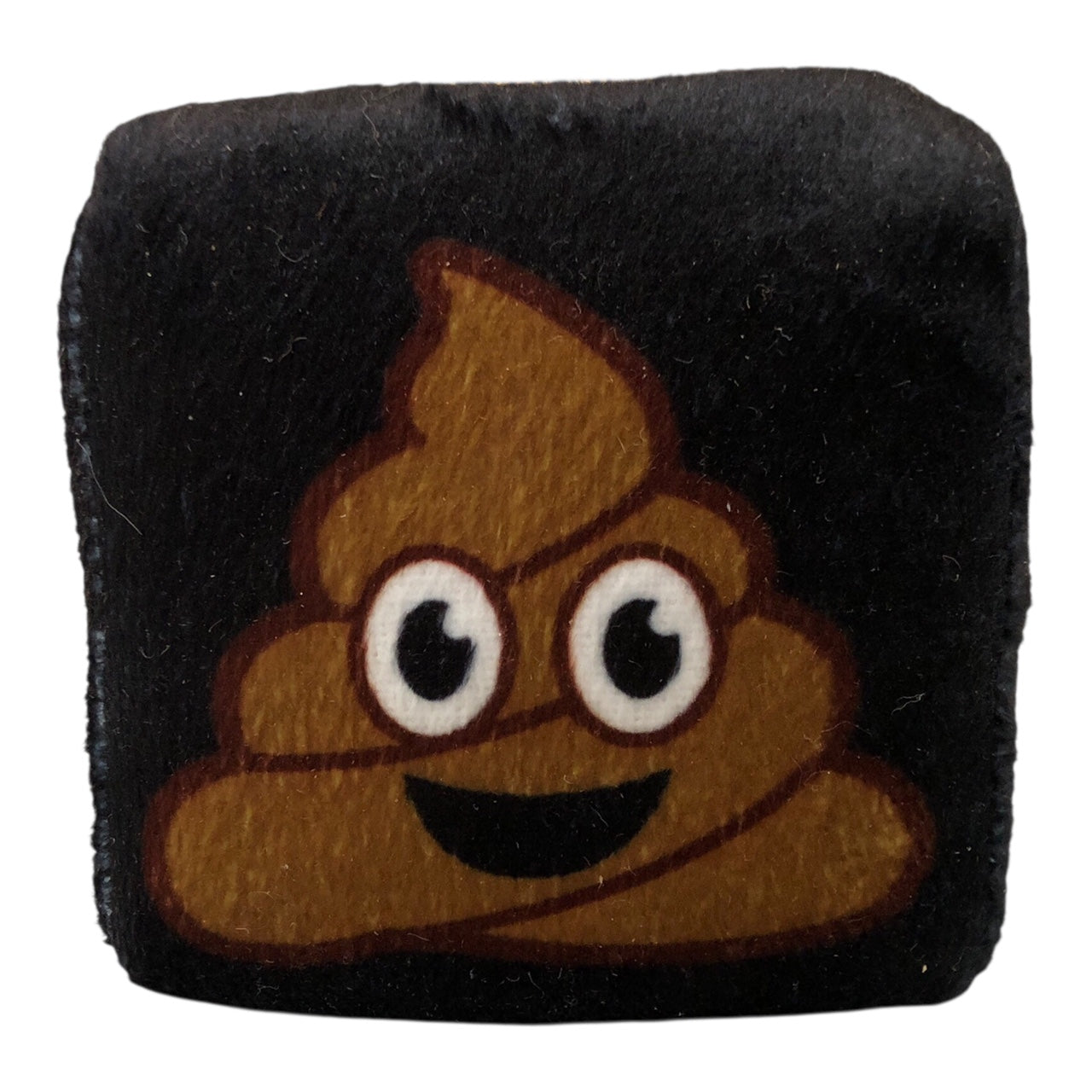 7453 - 3" X 3" Qubz Emoticon Asst Black Plush Cube |2-16|