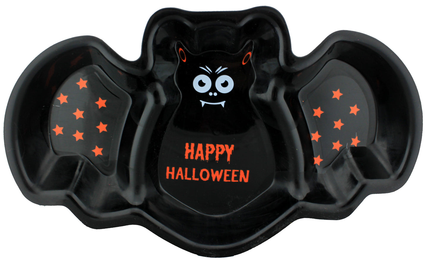 7464 - Set of 2 Black & Orange Bat Halloween Tray |20-28|