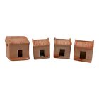 7515 - 4 pc Sand Fairy Garden Houses - |H-38|