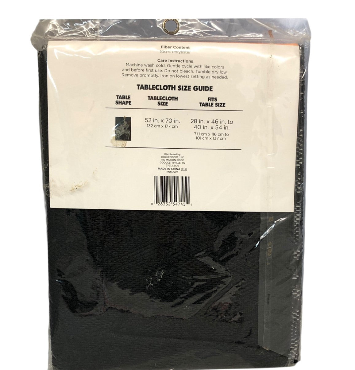7622 - Halloween Black Lace Spiderweb Tablecloth |22-1|