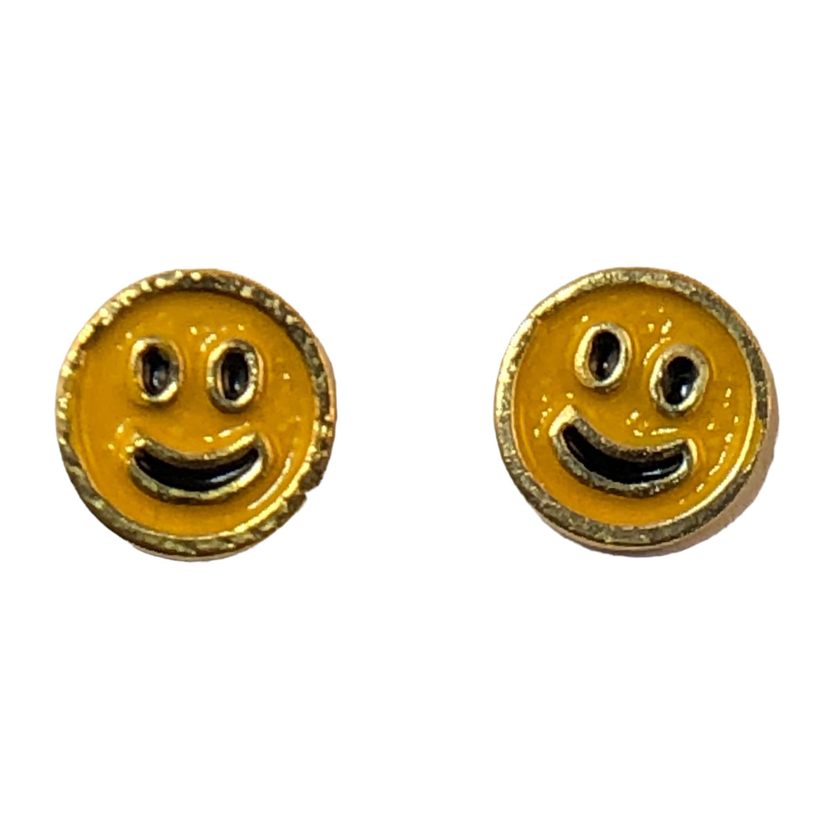 7776 - Smiley Face Earrings - |Clear-27|