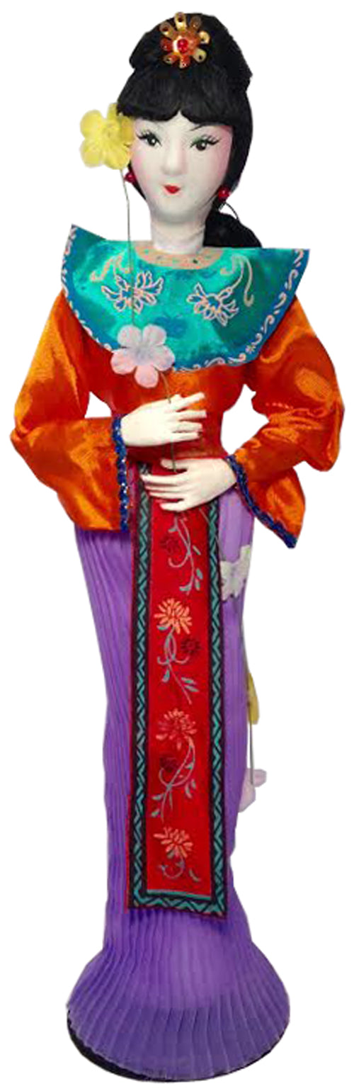 7797 - 16" Orange Woman Doll - Bloom - |X-58|