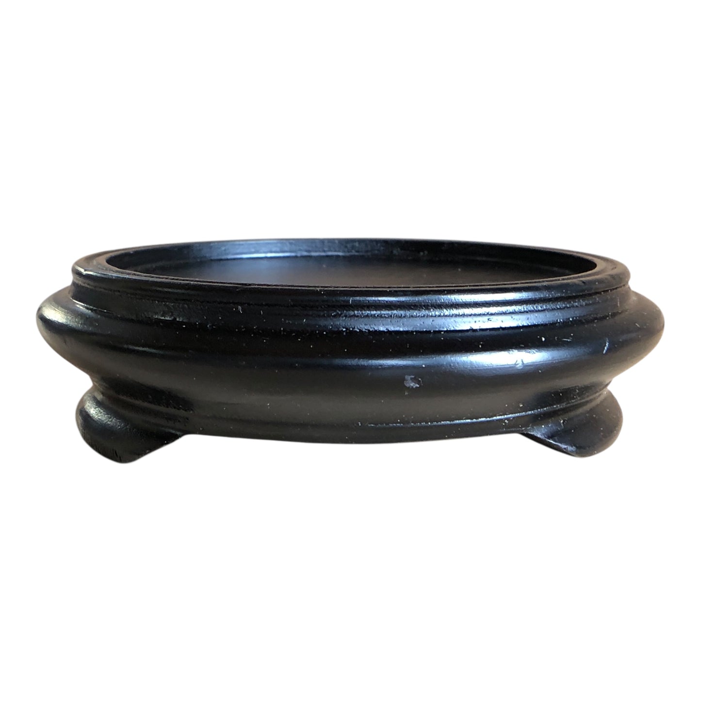 8025 - 4-Inch Wood Black Asian Pedestal Stand |22-7|