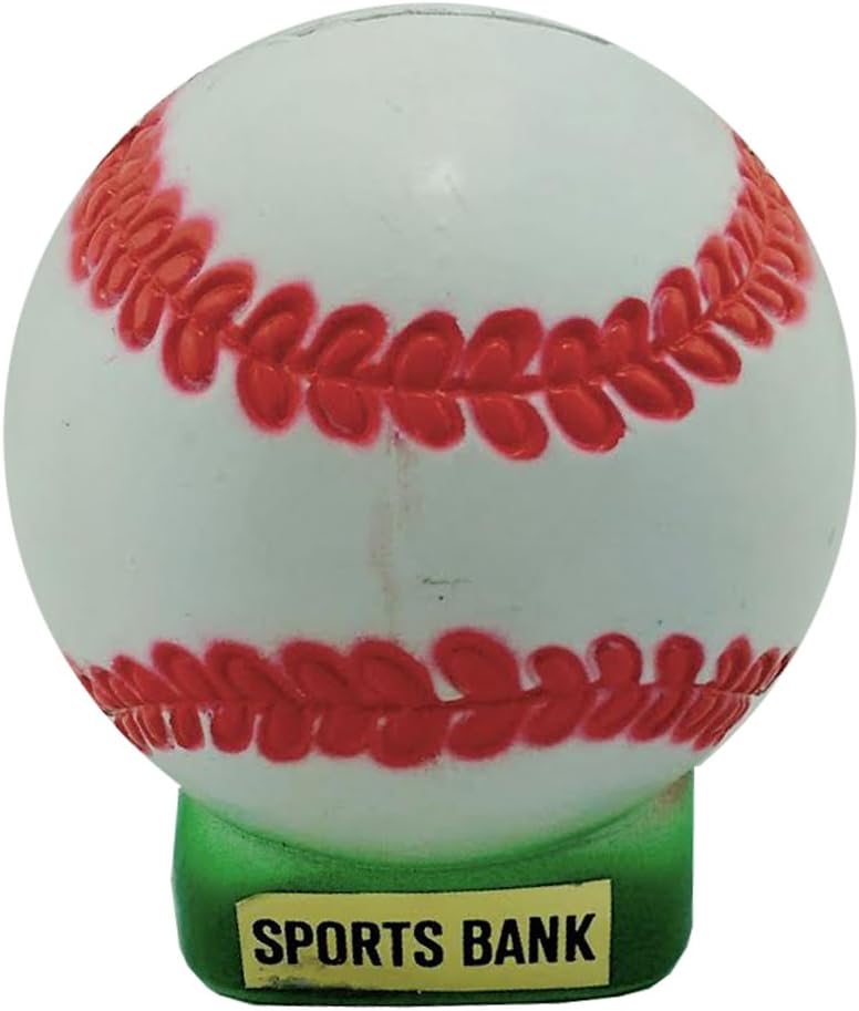 810 - 4" Plastic Baseball Bank - |R-19 Garage|