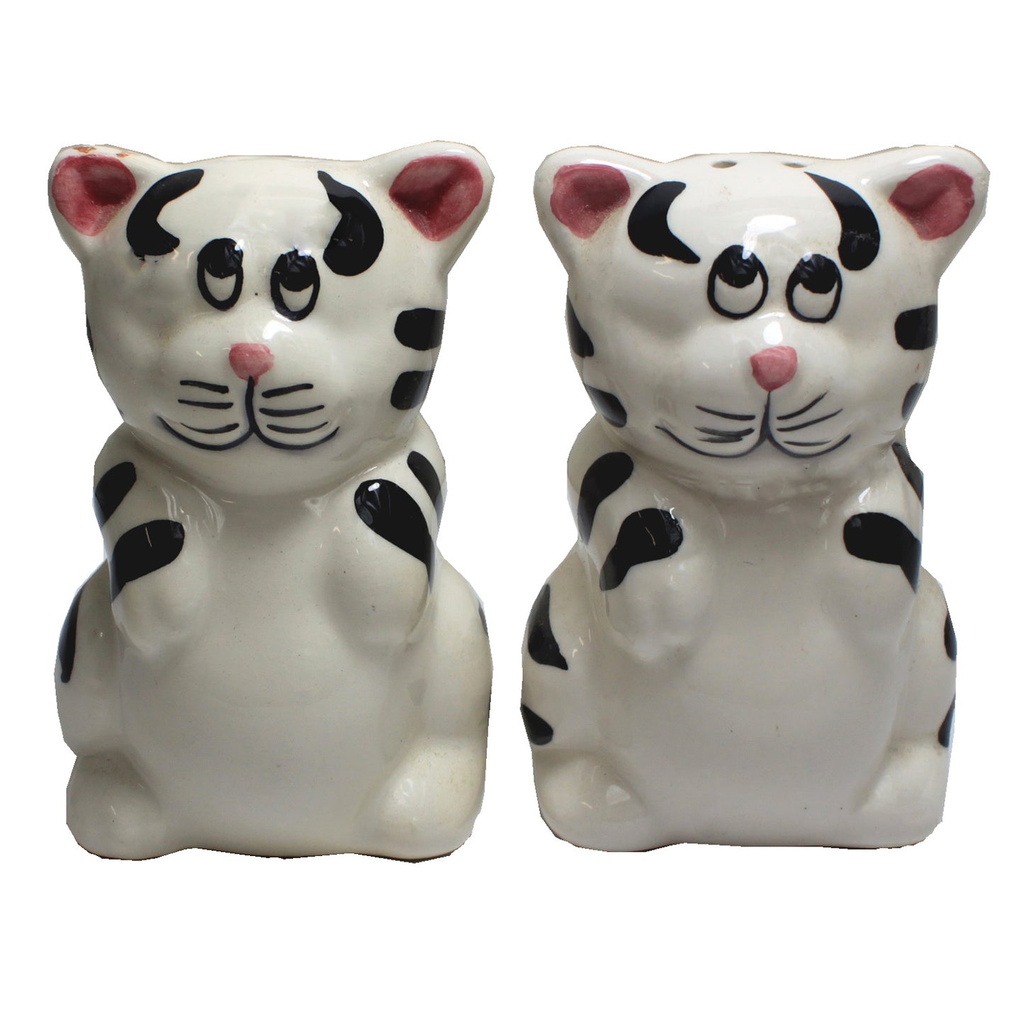 817 - Charming Striped Cat Design Salt and Pepper Shakers for Kitchen Table Setting and Everyday Use |4-22|