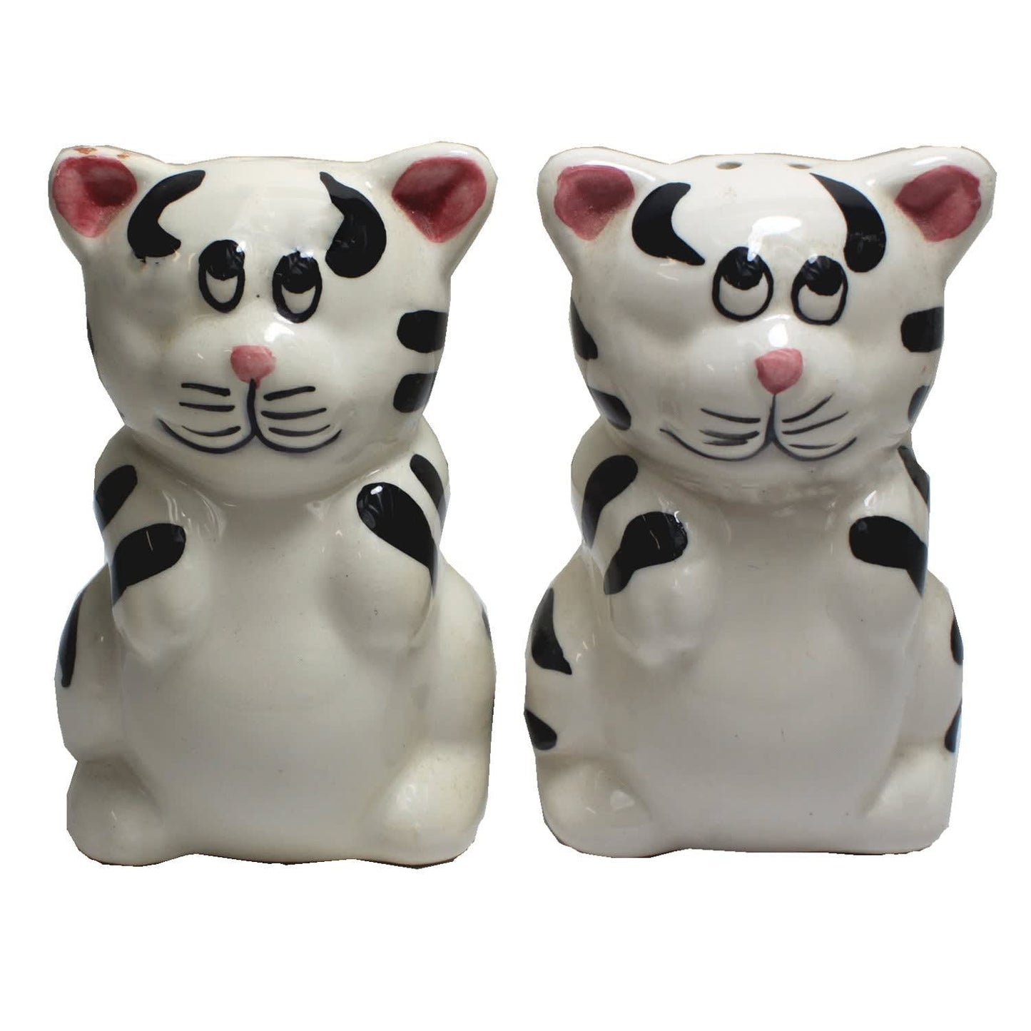 817 - Charming Striped Cat Design Salt and Pepper Shakers for Kitchen Table Setting and Everyday Use |4-22|