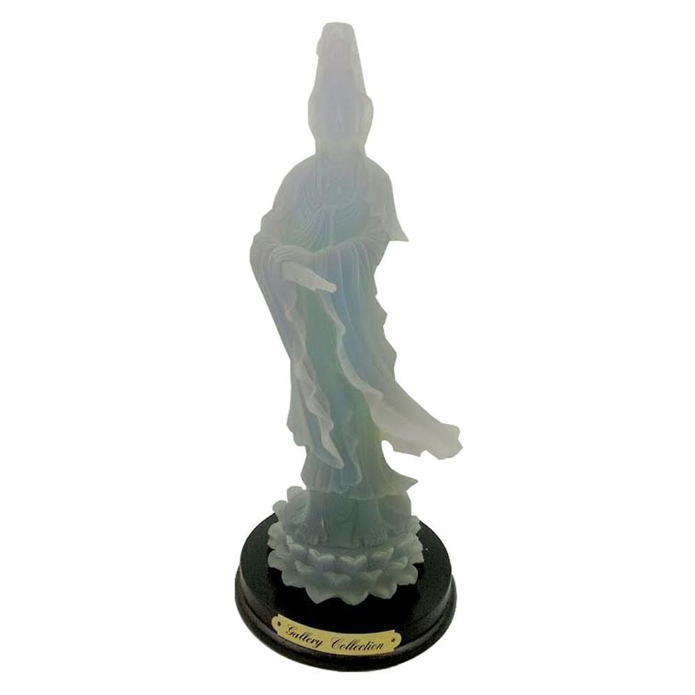 823 - 11" Frosted Purple Quan Yin Figurine - |X-48|