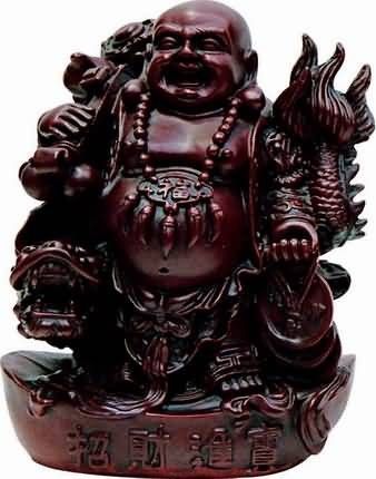 880 - 7" Red Buddha with Dragon - |X-13 X-16|