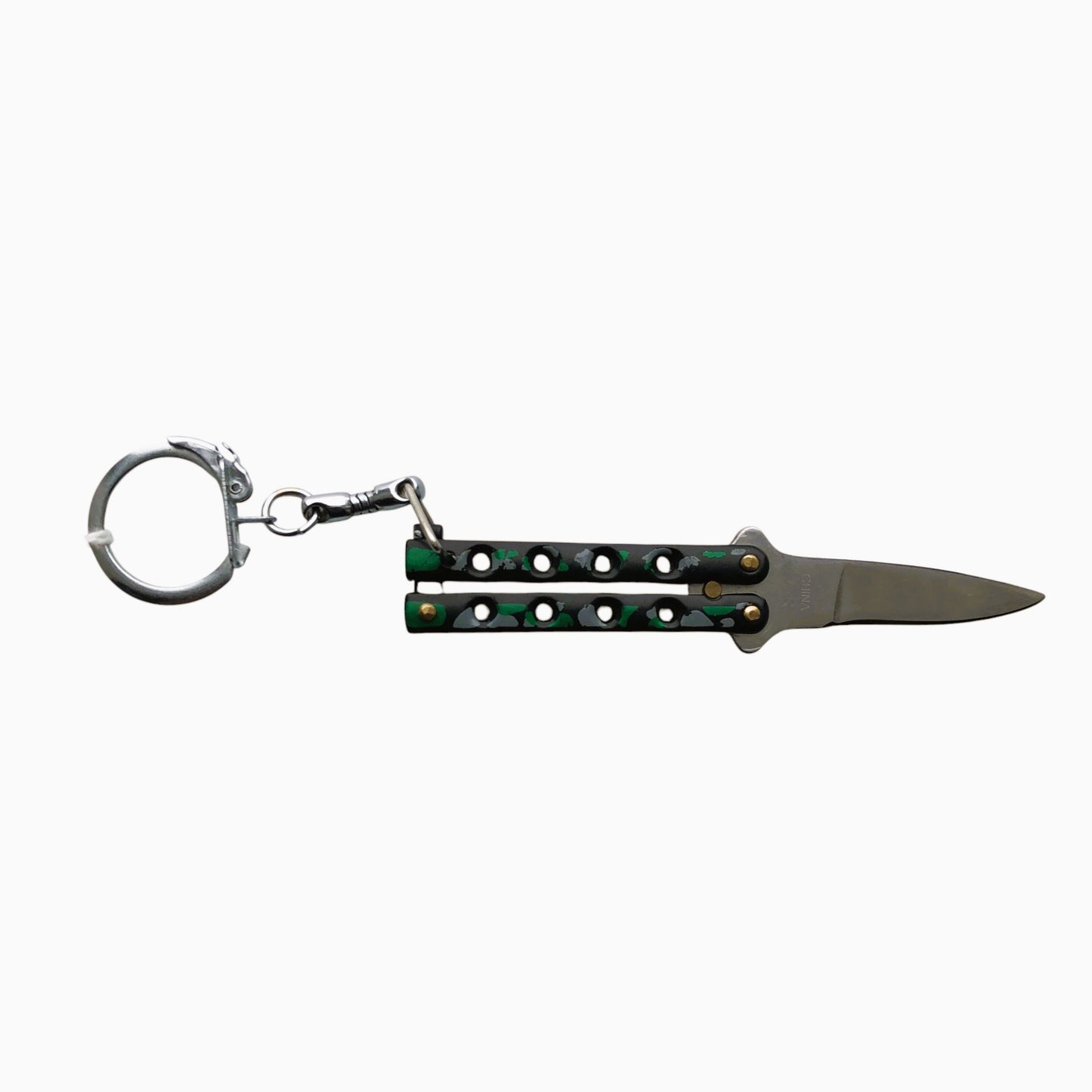 9009 - Camo Butterfly Keychain Knife - |100| DO NOT LIST ON EBAY