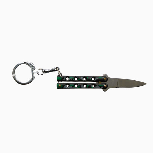 9009 - Camo Butterfly Keychain Knife - |100| DO NOT LIST ON EBAY