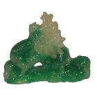 9671 - Exquisite 2.5 Inch Green Jade Dragon Figurine Featuring Sky Roar Design |Z-44|
