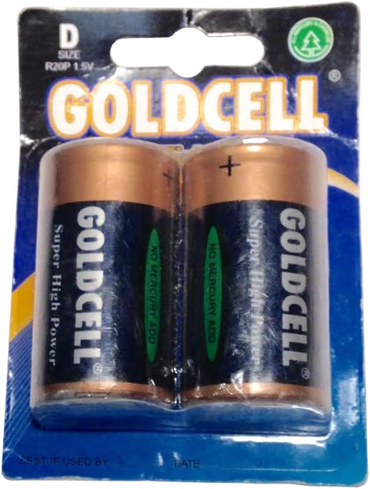 9796 - Goldcell D Batteries Four Packs of 2 |11-12|