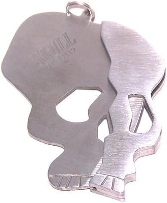 9862 - SET OF THREE Keychain Skull Folding Knife |82|