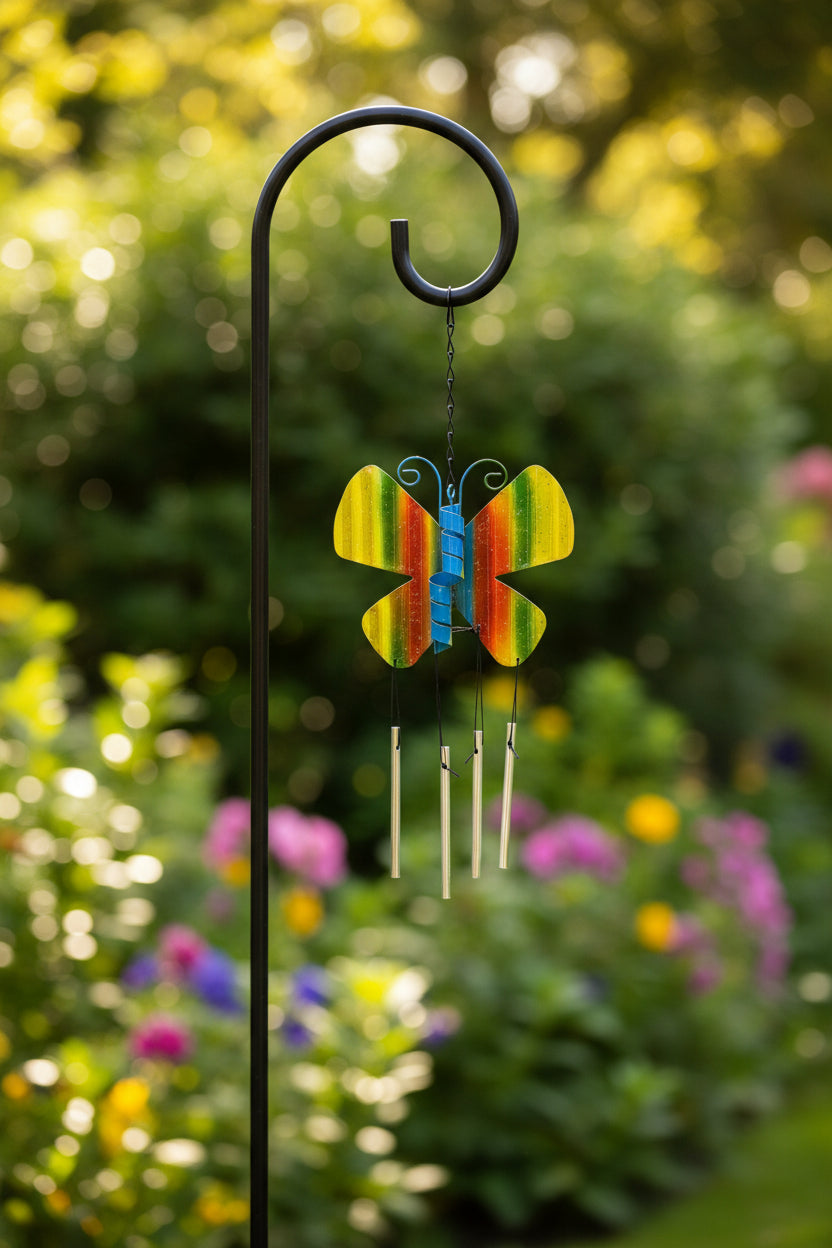 30067 - 15" Butterfly w Spiral Body Windchime |G-4|