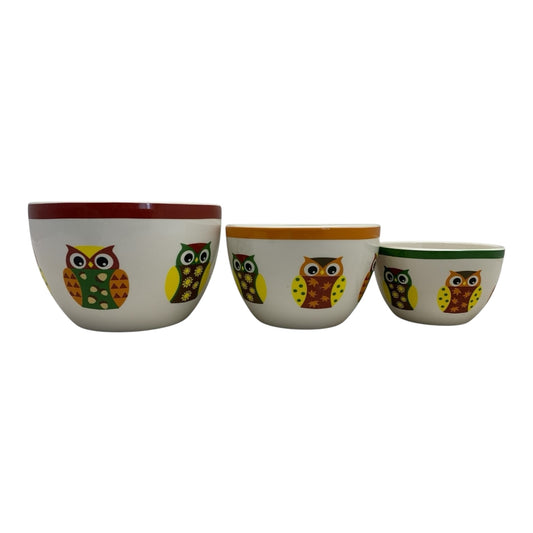 48407 - Owl Bowl Kitchen Pack of Three |10-15|
