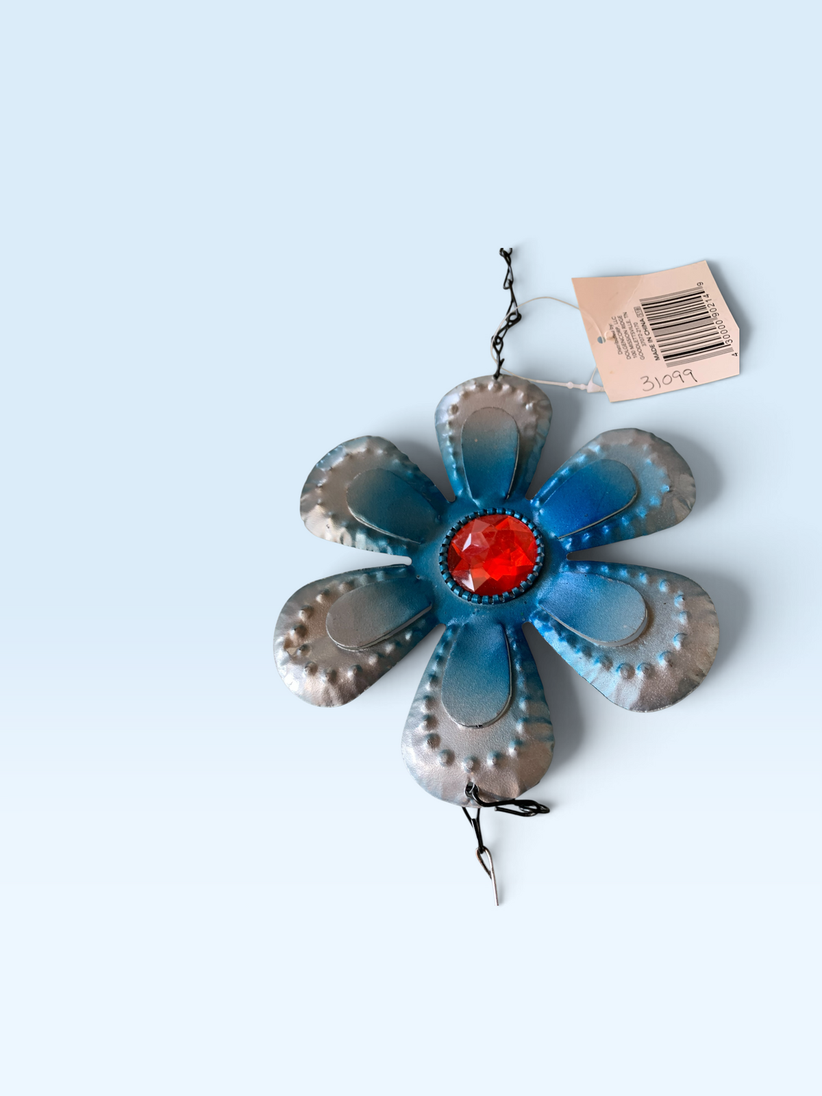 31099 - 16" Blue Flower Windchime - |17-18|