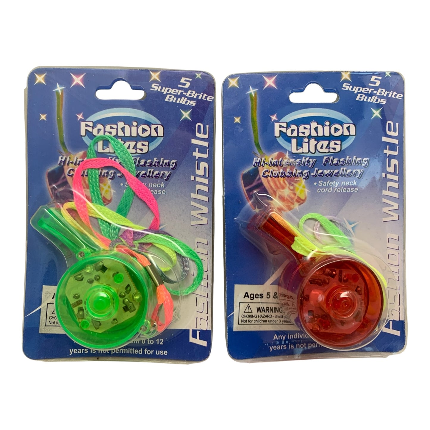 7290 - 3" Light-Up Whistle Necklace Set of Two |DVD-1|