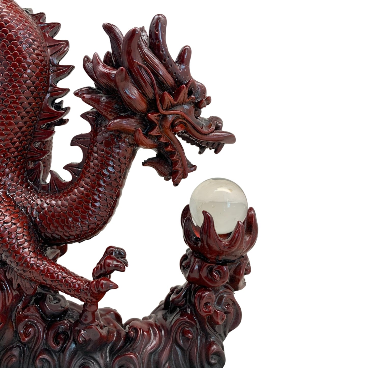 4959- 16" Red Dragon - Clear Orb - |Z-85|