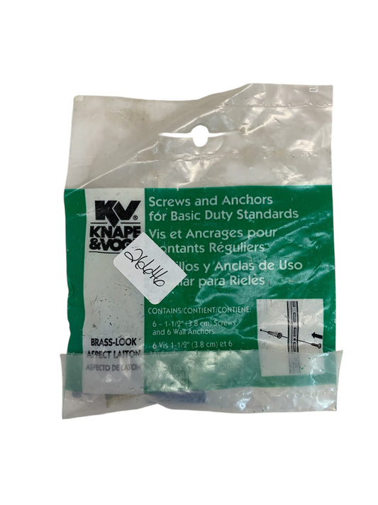 26646 - Set of 5 - 6 Pack Knape & Vogt 1.5" Screws |6-7|