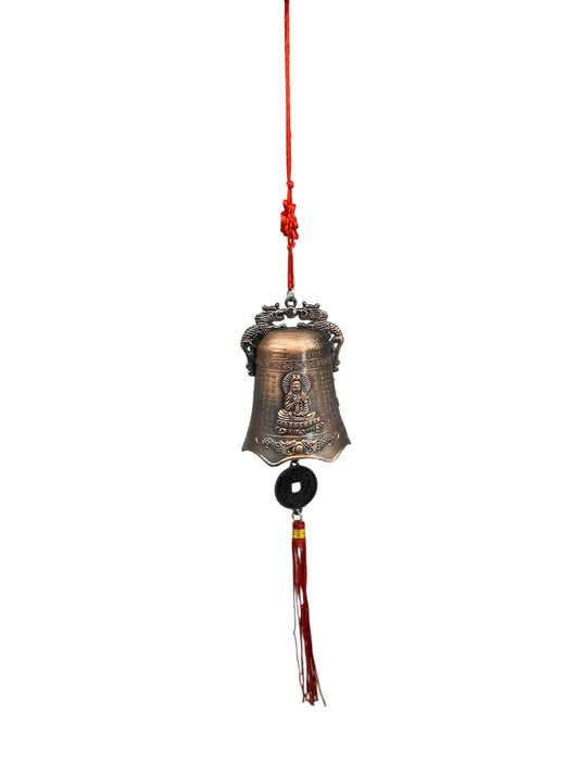 10393 - Brass Wind Chime Bell Outdoor Garden Decor 12" |9-14|