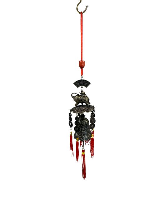 5148 - Elephant Charm w Bell - |9-14|