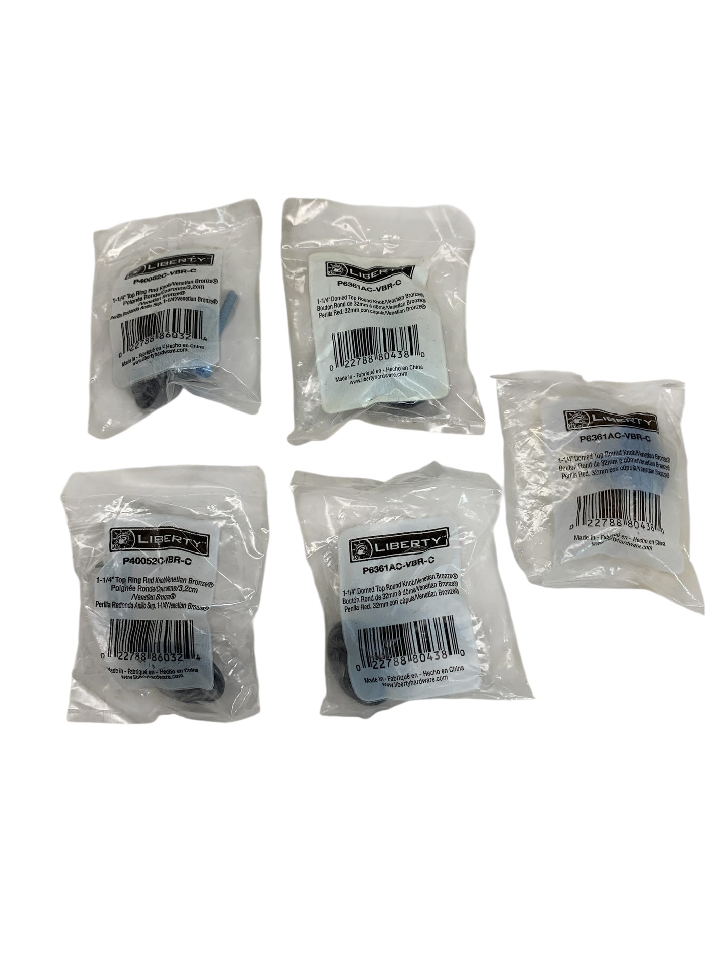 949 - |5 Pack| 32mm Domed Top Cabinet Knob "P40052C-VBR-C" |11-12|