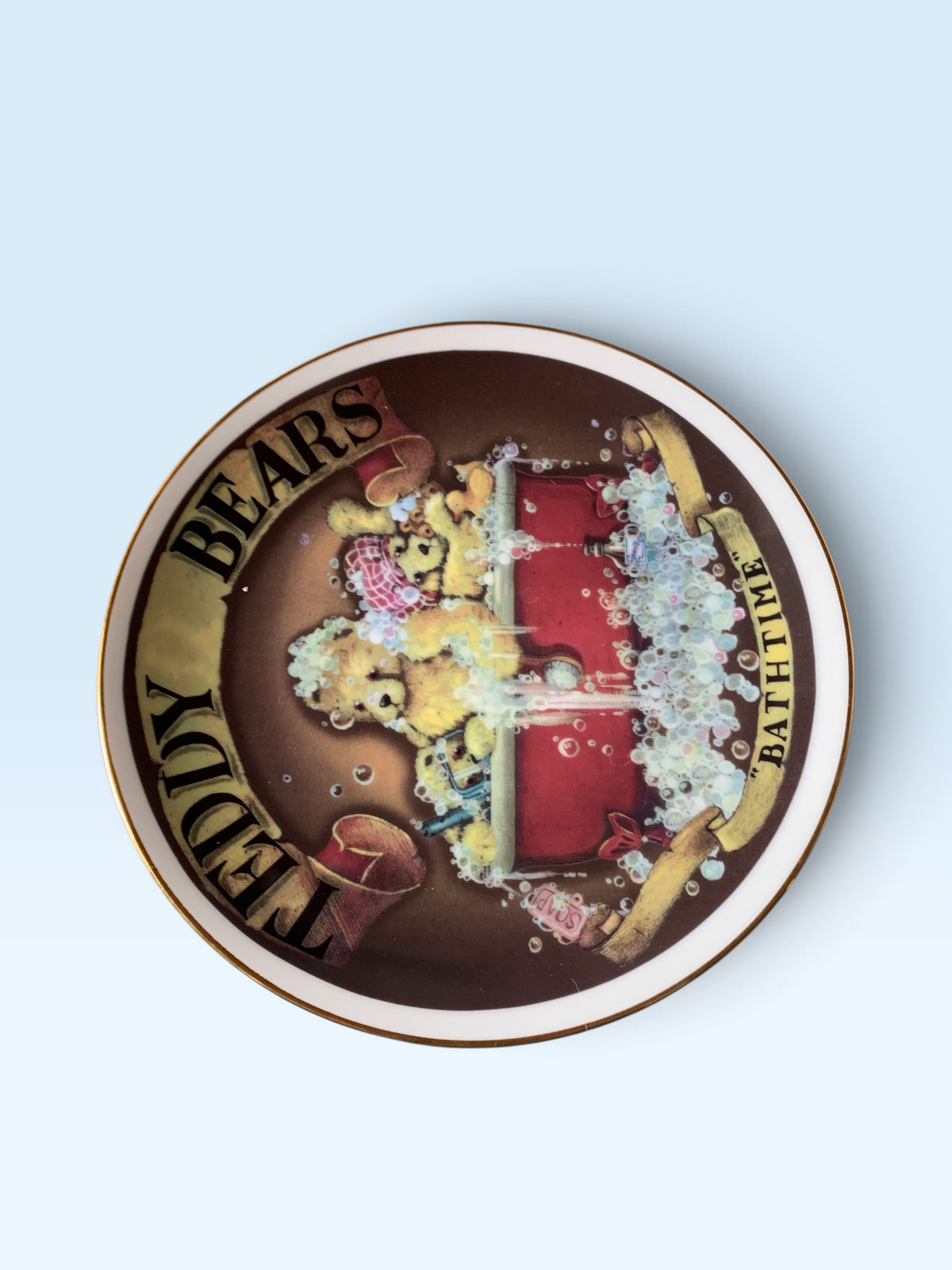 30174 - 8" Teddy Bears Bath Time Plate |10-15|