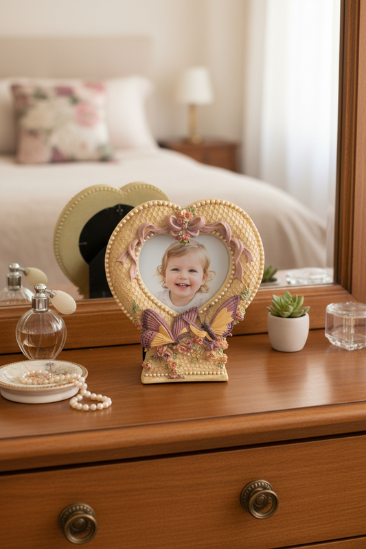 5168 - 7" Butterfly Musical Picture Frame Plays Brahm's Lullaby |22-11|