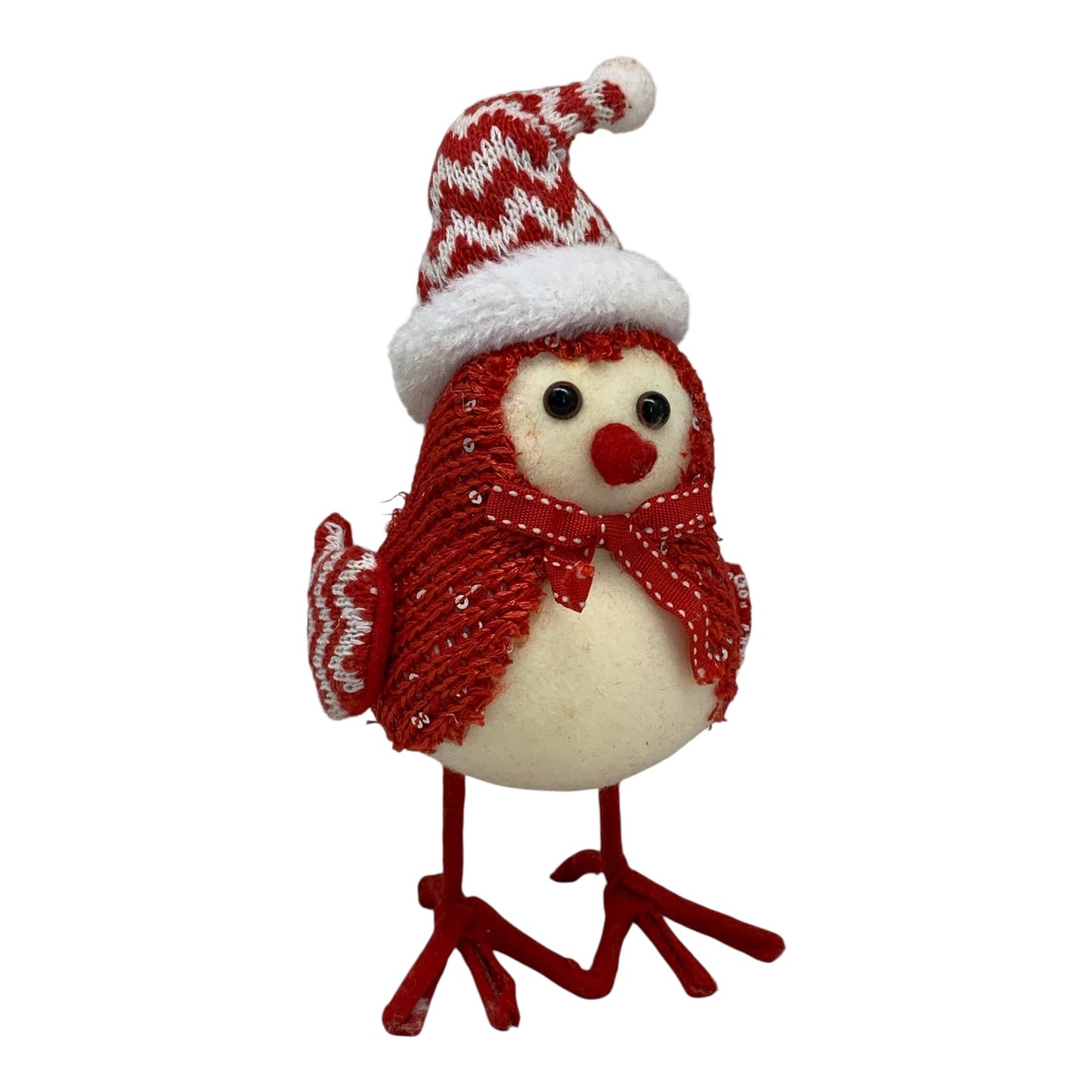 11040 - 9" KNIT RED SNOW BIRD |TBD|