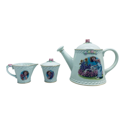 41245 - Danbury Shirley Temple Collectible Tea Set for Kitchen Display and Nostalgic Home Decor |A-8|