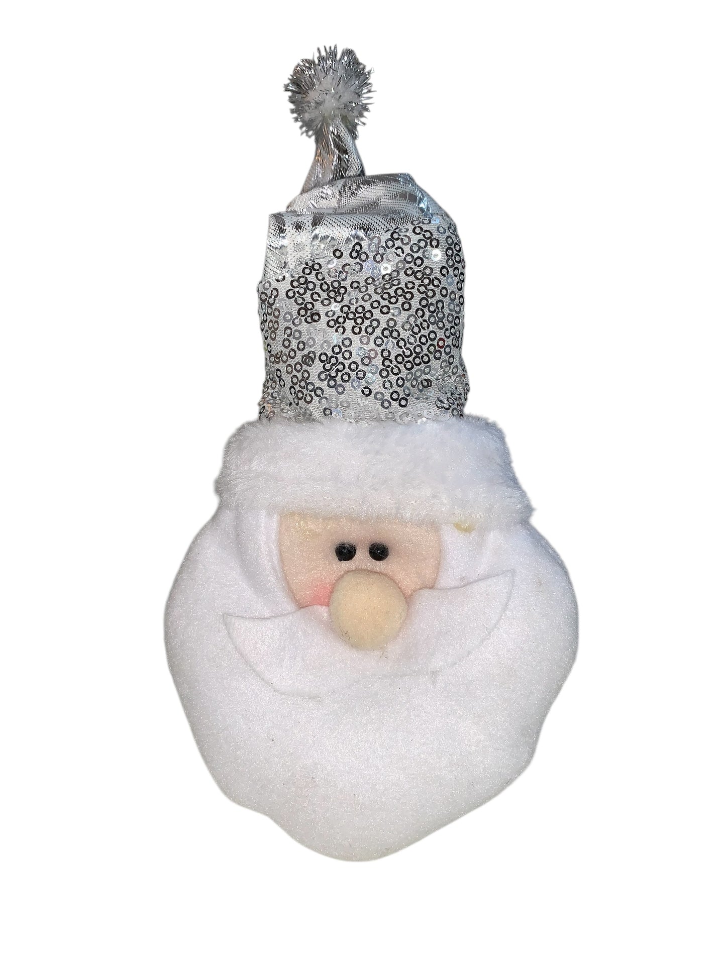 30803 - 10" Santa Plush Silver Hat |Pod 2-10|