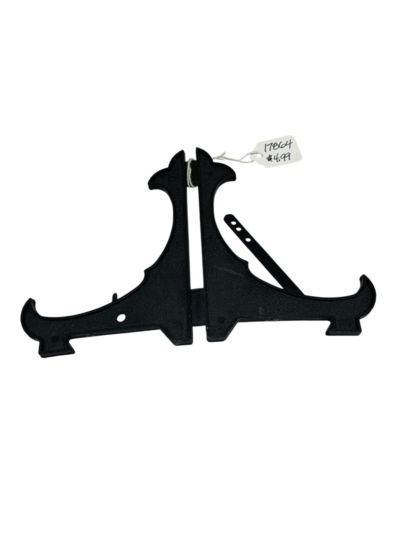 18094 - 6" Black Plastic Plate Stand |14-30|