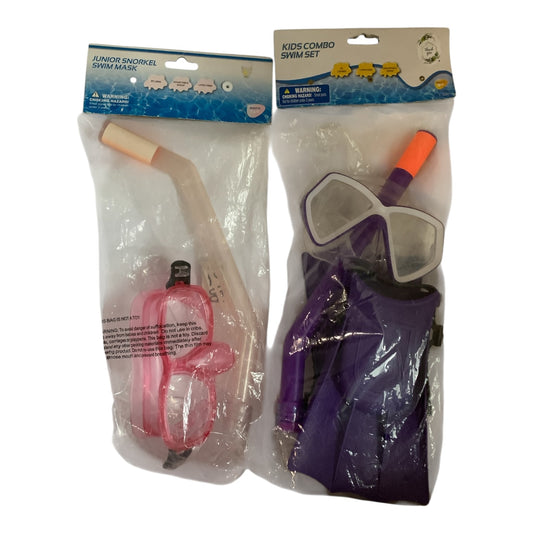 25529 - Junior Pink and Kids Purple Snorkel Set 11" |TBD|