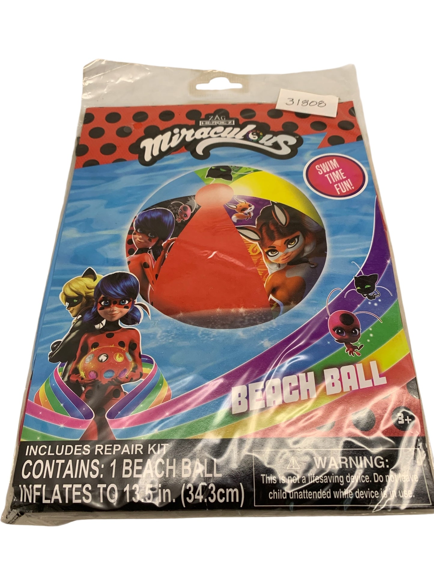 31808 - Miraculous Summer Beach Ball and Arm Floats Set 5.8" |TBD|