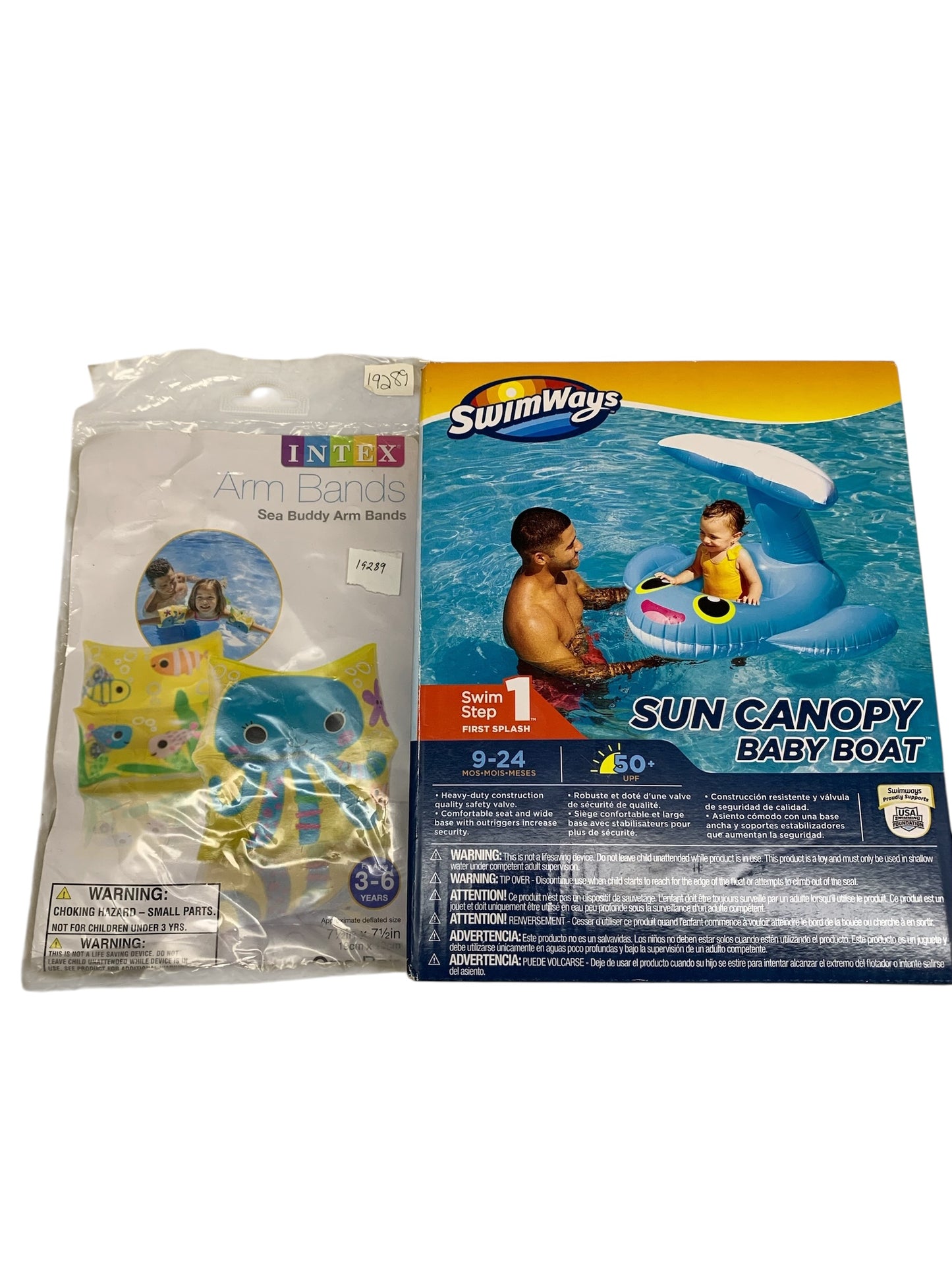 37228 - Sun Canopy Baby Boat Whale and Sea Buddy Arm Bands Set |TBD|