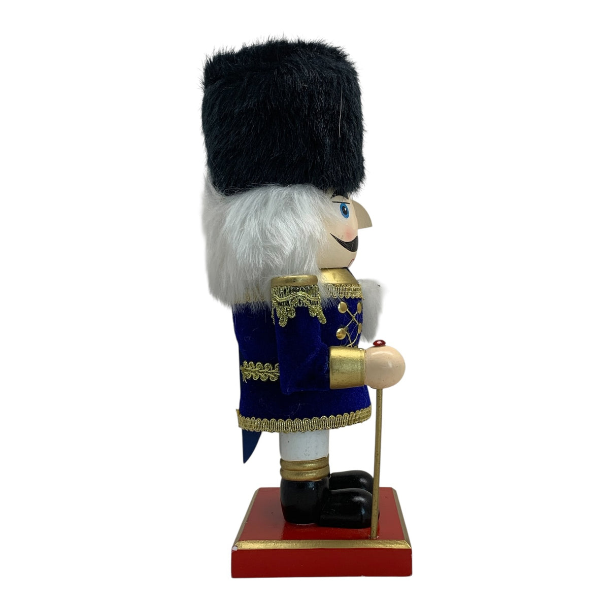 37995 - 10" Blue Wood Velvet Nutcracker |TBD|