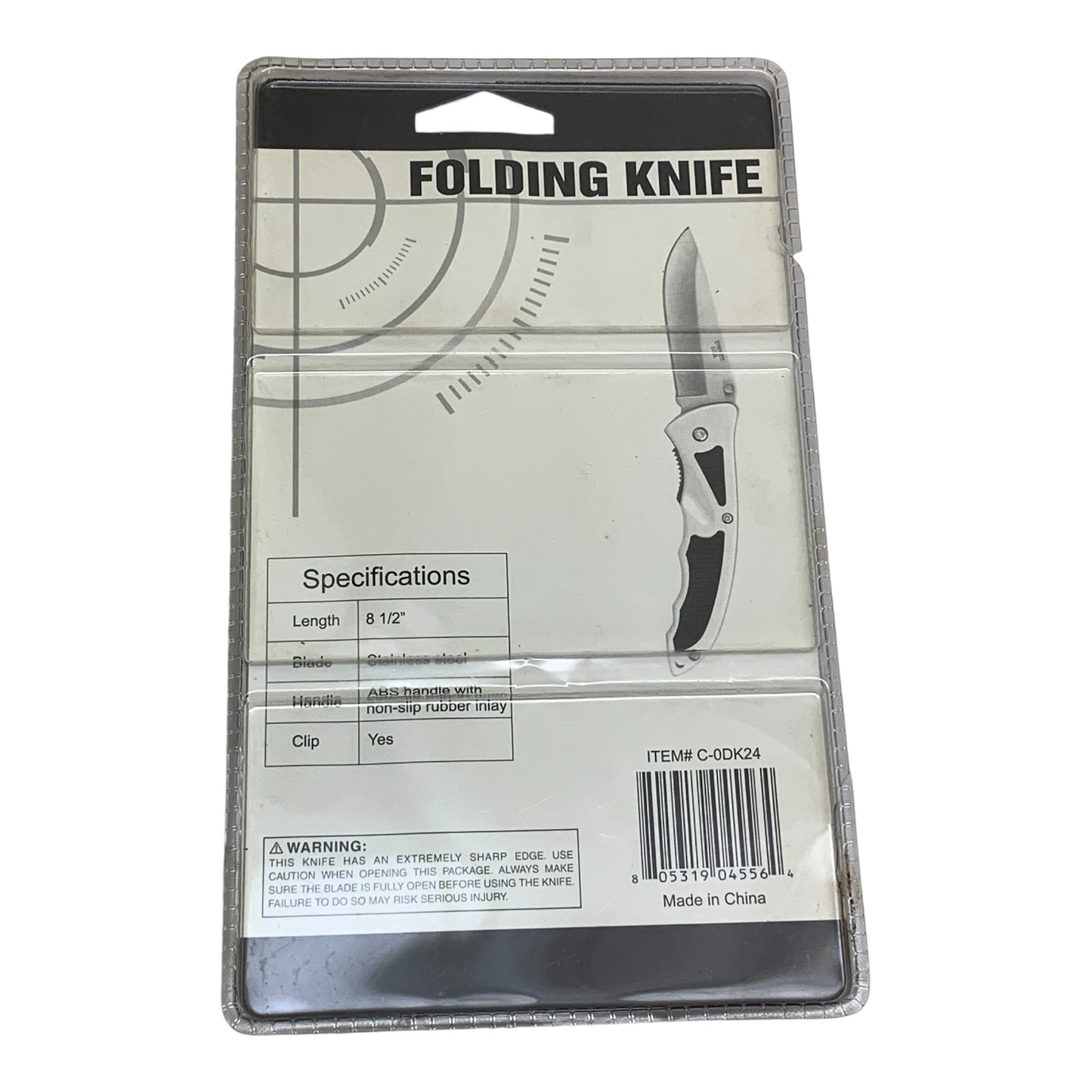 14270 - Silver Folding Knife 5" Stainless Blade |114/Store|