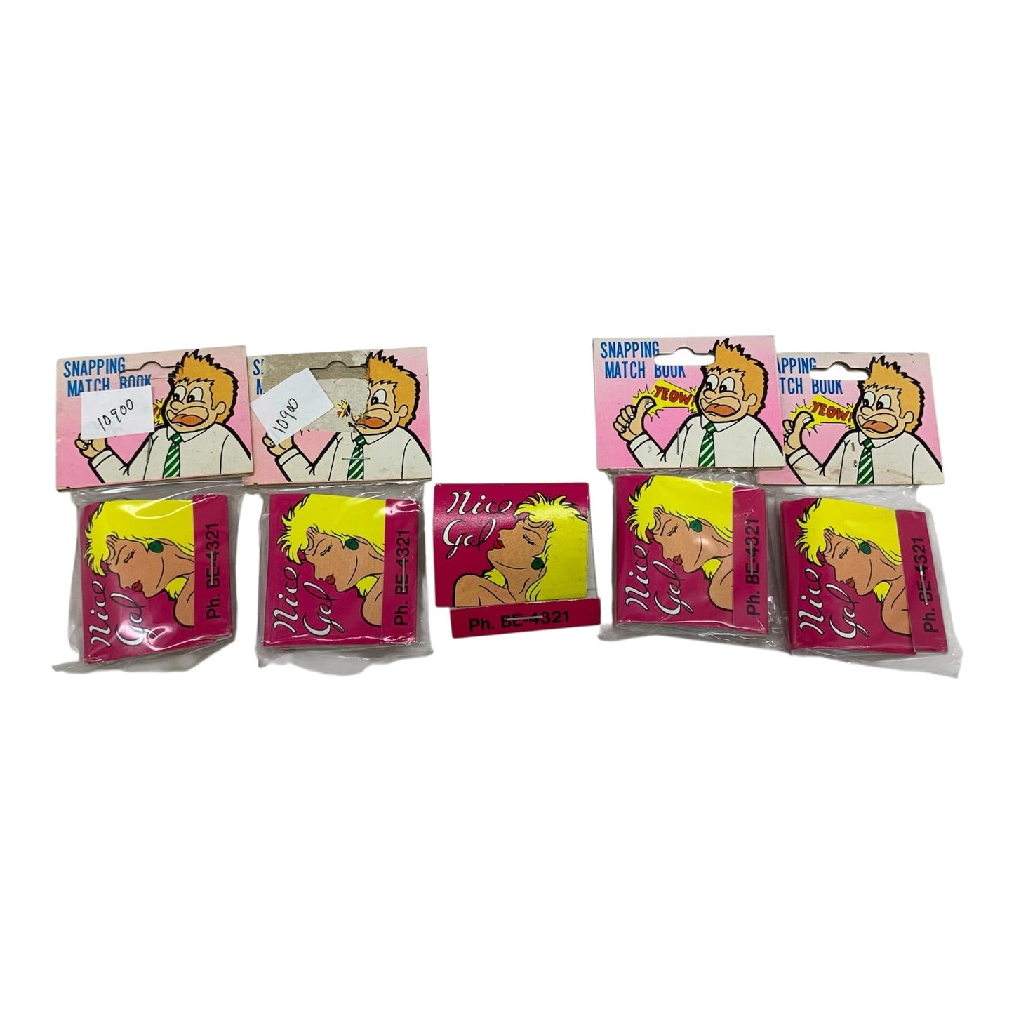 10900 - Set of Five Snapping Match Books Scare Your Friends 1" |TBD|