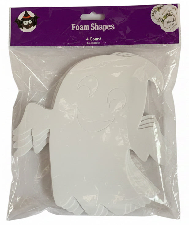 26964 - 4 Ghosts 8" Craft Foam Shapes |TBD|
