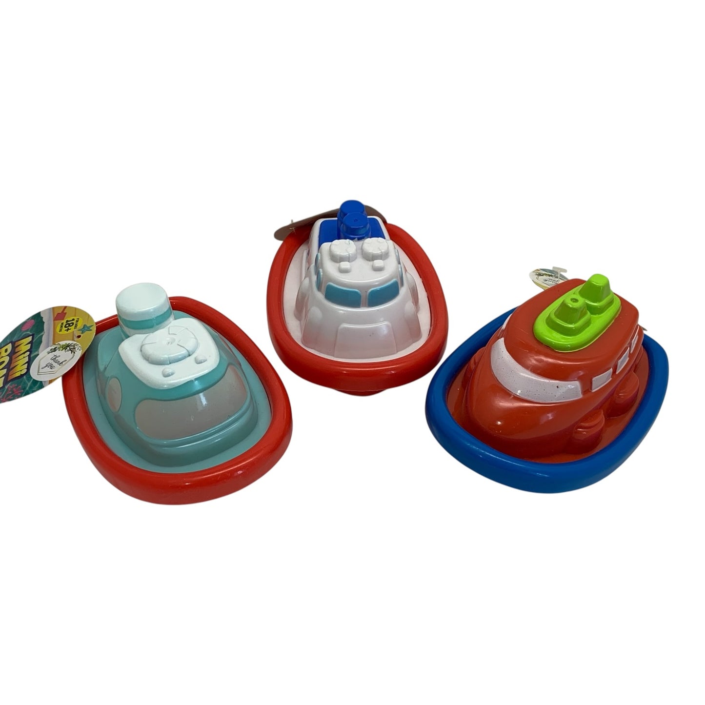 25999 - SET OF THREE 5" BATHTIME Boat Toys-Set of 3 - SENT FOR prep CL