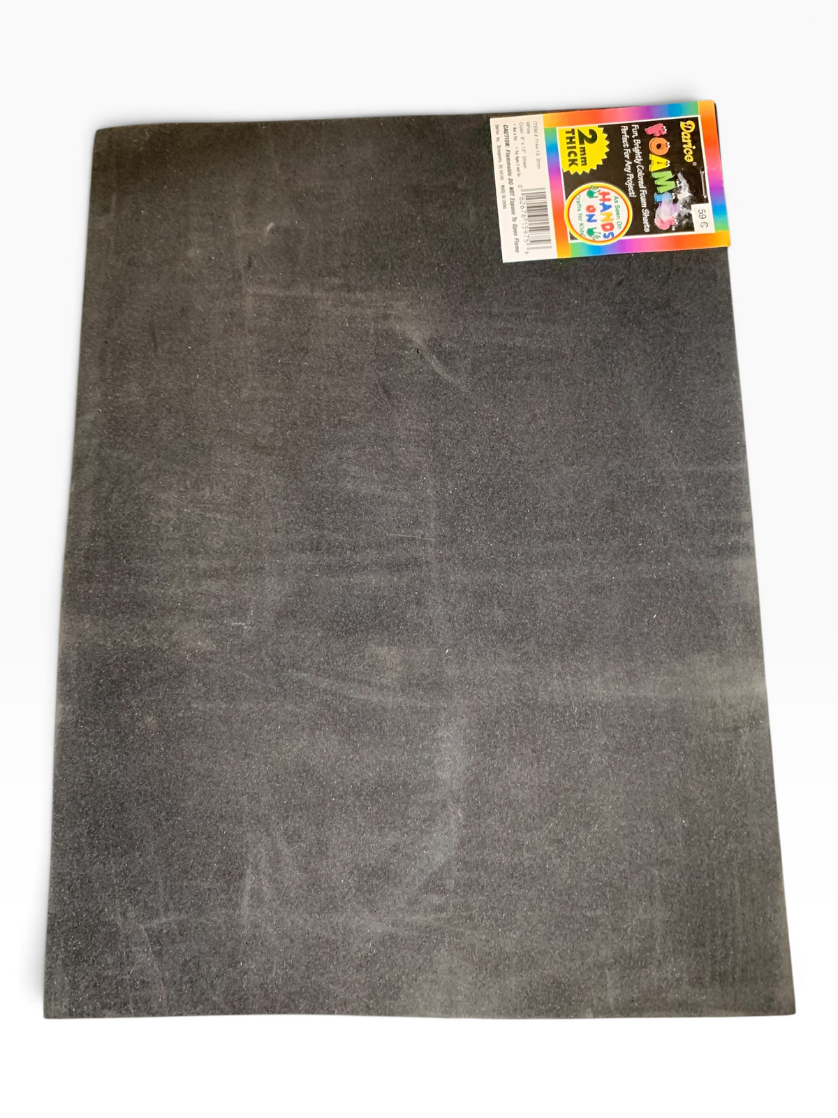 19981 - Black Foamies Craft Foam Sheet 9" x 12" DIY Activity Foam |R-58|