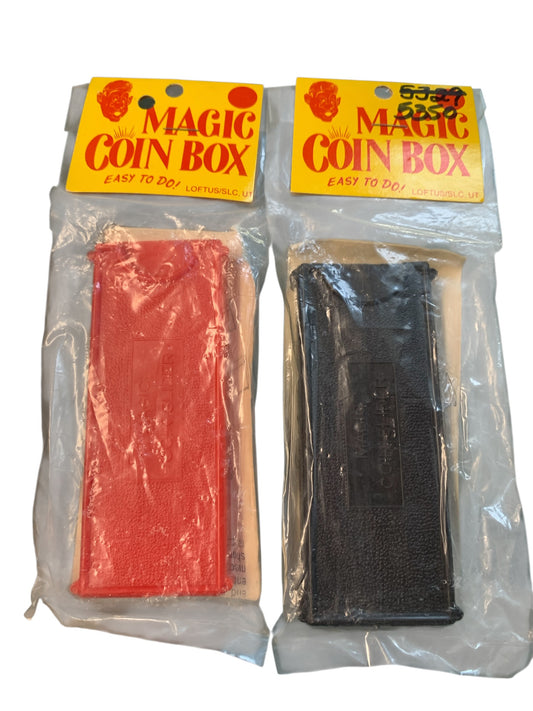5350 -SET OF TWO TRICK Magic Vanishing Coin Box - SENT FOR PIC 7/26 CC