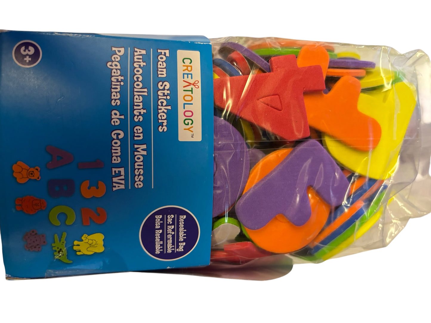 37340 - Creatology Foam Stickers Number Letters Animals 4.5 Oz Assorted Colors |1-32|