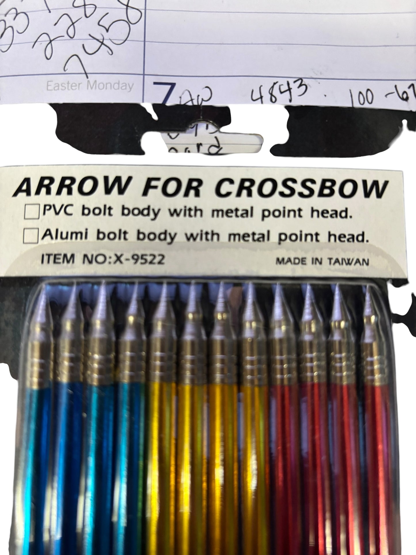 17101 - 12 count 6" Aluminum Crossbow 6: Arrows For 80lb Crossbow |85|