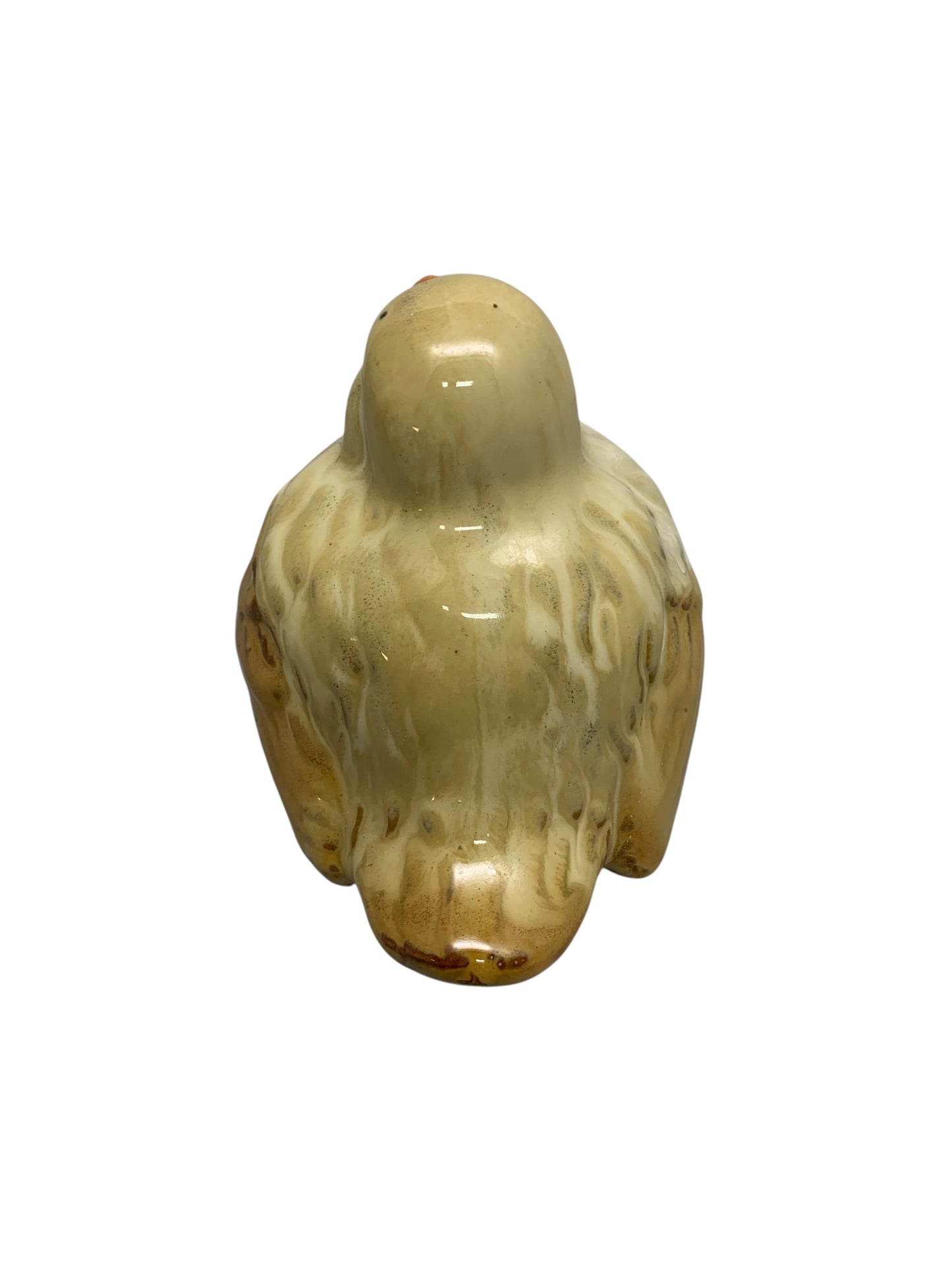 27616-4-Inch Fat Brown Ceramic Bird Figurine, Decorative Home Accent | Z-61|