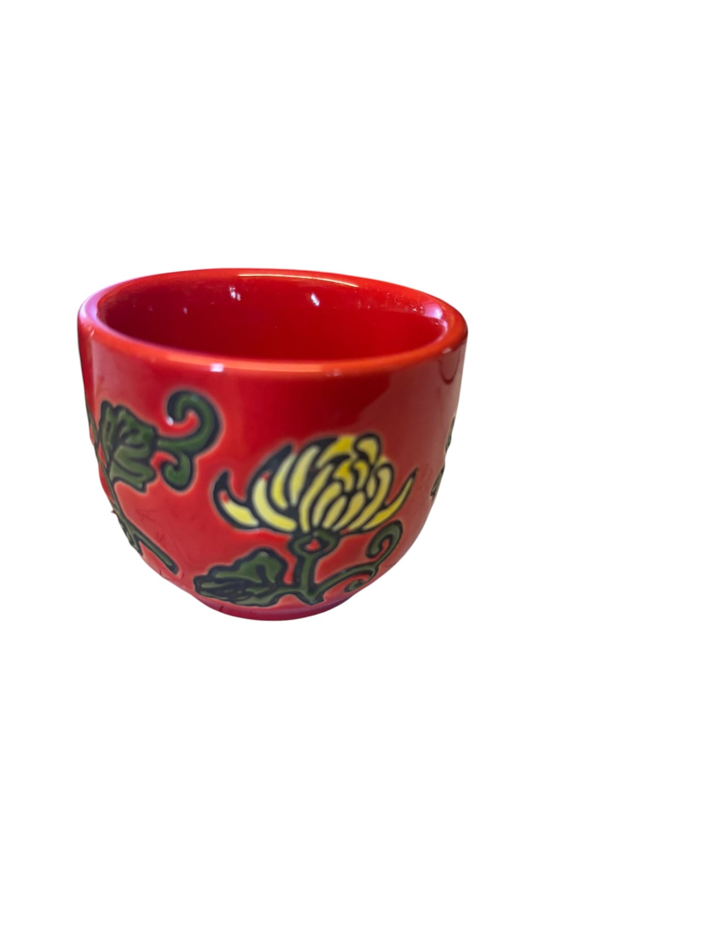 7634 - Stunning 5-Piece Red Ceramic Sake Set 5.5 inch BOGO FREE!|A-7|POD 3|Store|