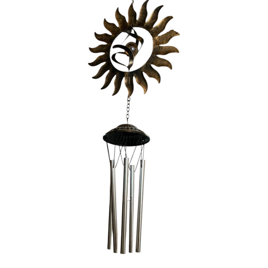 1247 - 30" Bronze Sun Windchime |G-7|